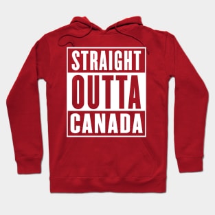 Straight Outta Canada - Parody Design Hoodie